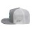 HOOEY Adjustable Snapback Trucker Hat with Cactus Ropes Logo (Grey/White)