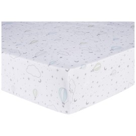 Sammy & Lou Starry Dreams 2-Pack Microfiber Fitted Crib Sheet Set, Fits Standard Crib Mattress 28 in x 52 in; Fully Elasticized,