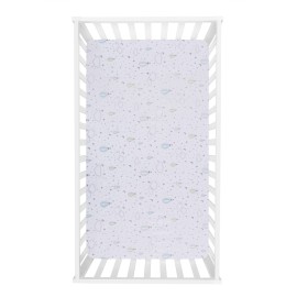 Sammy & Lou Starry Dreams 2-Pack Microfiber Fitted Crib Sheet Set, Fits Standard Crib Mattress 28 in x 52 in; Fully Elasticized,