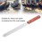 Non-Stick Wax Spatulas, Metal Wax Spatulas, Straight Stainless Steel Body Waxing Stick with Wooden Handle for Hair Removal