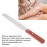 Non-Stick Wax Spatulas, Metal Wax Spatulas, Straight Stainless Steel Body Waxing Stick with Wooden Handle for Hair Removal
