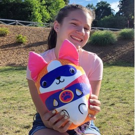 Dogs vs Squirls - Nigel - Jumbo - 8 Super-Soft & Bean-Filled Plushies! Collect These as Desk Pets, Fidget Toys, or Sensory Toys - Great for Kids, Boys, & Girls!