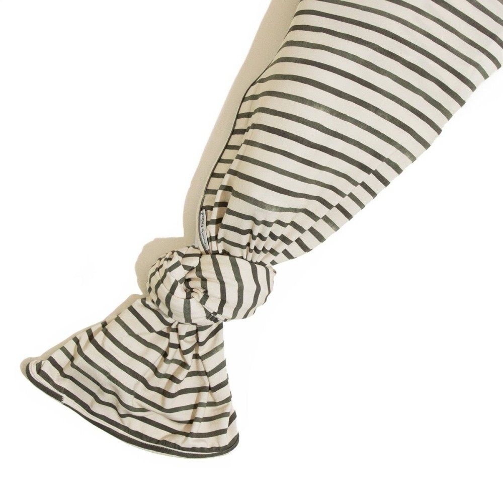 Freshly Picked Swaddle Blanket, One-Size-fits-All, Charcoal Stripes