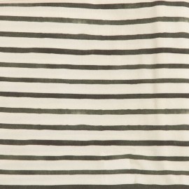 Freshly Picked Swaddle Blanket, One-Size-fits-All, Charcoal Stripes