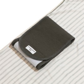 Freshly Picked Swaddle Blanket, One-Size-fits-All, Charcoal Stripes