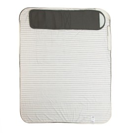 Freshly Picked Swaddle Blanket, One-Size-fits-All, Charcoal Stripes