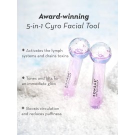 SONAGE Baby Frioz Facial Ice Globes: Cryotherapy Tool for Cooling Facial Massage | Puffiness & Redness Relief