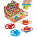 IPIDIPI TOYS Light Up Flying Saucer Spinning Tops - 12-Pack UFO Spinner Toys for Kids - Ideal Birthday Party Favors, Goodie Bag Stuffers, School Prizes, Classroom Rewards for Boys & Girls - Orange