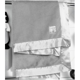 Little Giraffe Posh Mink Baby Blanket 29 x 35, Silver