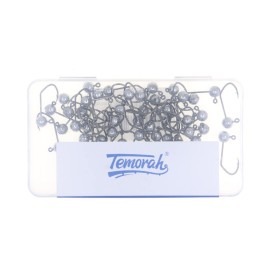 Temorah Fly Tying Sickle Jig Heads (1/32 OZ 50PCS, Unpainted)