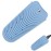 Heat Resistant Silicone Mat Pouch for Hair Straightener, Non-Slip Travel Pad Cover for Curling & Flat Iron, Portable Styling Heat Mat Holder for Curler Wand and Hot Waver (Blue)