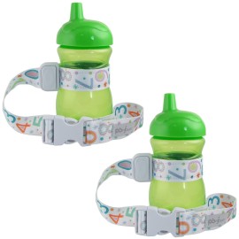 PBnJ Baby SippyPal Sippy Cup Holder Strap Leash Tether 123 2-Pack