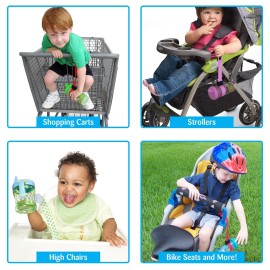 PBnJ Baby SippyPal Sippy Cup Holder Strap Leash Tether 123 2-Pack