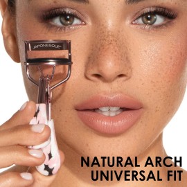 JAPONESQUE Comfort Grip Eyelash Curler for Natural & False Lashes, Universal Fit, Long-Lasting Curl