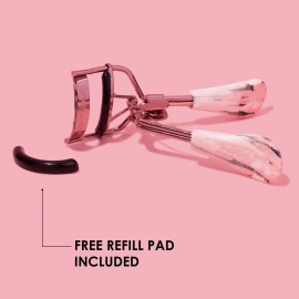 JAPONESQUE Comfort Grip Eyelash Curler for Natural & False Lashes, Universal Fit, Long-Lasting Curl
