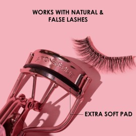 JAPONESQUE Comfort Grip Eyelash Curler for Natural & False Lashes, Universal Fit, Long-Lasting Curl