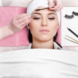 Koolouispoper Grafted Eyelash Extension Pillow Neck Support Eyelash Pillow Soft Memory Foam U Shape Lash Pillow Makeup Salon with Pocket (Pink)