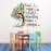 Mfault Autism Awareness Day Inspirational Sign Wall Decal Sticker, Positive Puzzle Piece Tree Colorful Nursery Classroom Decoration Baby Bedroom Art, Autistic Spectrum Motivational Kid Room Decor Gift