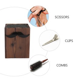 Lurrose Hairdressing Scissor Holder, Hair Cutting Scissors Rack Storage Container Barbershop Comb Storage Box Hair Salon Shear Holder for Hair Stylist, Random Color