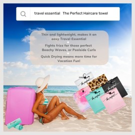 THE PERFECT HAIRCARE Microfiber Hair Towel Wrap for Women - Absorbent Quick Drying Turban for Wet, Curly, and Long Hair for Women, Girls, and Kids - Anti Frizz White