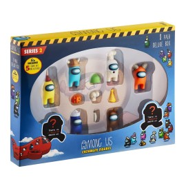 Crewmate Figures | 8 Collectibles in 1 Box | Merch Incl. The Peeled and The Clogged | 2 Hidden Impostors | Mini Toys with 5 Addl Hats