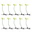 Framendino, 10 Pack Funny Bean Sprout Hair Clips Plant Grass Barrette for Women Girls