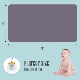 Cute Castle 12 Pack Muslin Burp Cloths for Baby - Ultra-Soft 100% Cotton Baby Washcloths - Large 20\'\' by 10\'\' Super Absorbent Milk Spit Up Rags - Burpy Cloths for Unisex, Boy, Girl - Grey