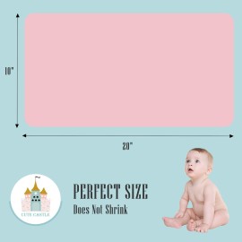 Cute Castle 12 Pack Muslin Burp Cloths for Baby - Ultra-Soft 100% Cotton Baby Washcloths - Large 20\'\' by 10\'\' Super Absorbent Milk Spit Up Rags - Burpy Cloths for Unisex, Boy, Girl - Pink