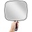 OMIRO Handheld Mirror, Extra Large Hand Mirror with Handle, Square, Black, 12.4 L x 9.1 W
