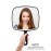 OMIRO Handheld Mirror, Extra Large Hand Mirror with Handle, Square, Black, 12.4 L x 9.1 W