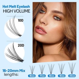 Bodermincer Lash Extension 240pcs C Curl 10D/20D Cluster 8/9/10/11/12mm,10/11/12/13/14mm,12/13/14/15/16mm Mixed Individual Cluster Lashes (10D+20D 16/17/18/19/20mm and Under Eyelashes) Bodermincer Lash Extension 240pcs C Curl 10D/20D Cluster 8/9/10/11/12mm,10/11/12/13/14mm,12/13/14/15/16mm Mixed Individual Cluster Lashes (10D+20D 16/17/18/19/20mm and Under Eyelashes)