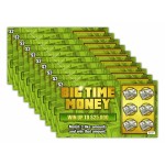 Prank Gag Joke Lottery Tickets Big Time Money 10 Total Tickets, All Same Design, These Lottery Ticket Scratch Off Cards Look Super Real Like A Real Scratcher Joke Lotto Ticket, Win $25,000