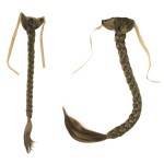 Aimole 24 Long Fishtail Braid Ponytail Wrap Around Extension Synthetic Binding Band Hairpiece 14 Light Golden Brown
