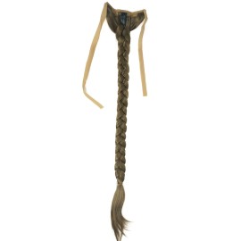 Aimole 24 Long Fishtail Braid Ponytail Wrap Around Extension Synthetic Binding Band Hairpiece 14 Light Golden Brown
