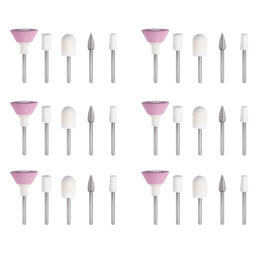 PAGOW 30 Pieces Nail File Replacement Head Refills for Finishing Salon Electronic Manicure Set PAGOW 30 Pieces Nail File Replacement Head Refills for Finishing Salon Electronic Manicure Set