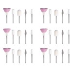 PAGOW 30 Pieces Nail File Replacement Head Refills for Finishing Salon Electronic Manicure Set