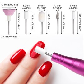 PAGOW 30 Pieces Nail File Replacement Head Refills for Finishing Salon Electronic Manicure Set PAGOW 30 Pieces Nail File Replacement Head Refills for Finishing Salon Electronic Manicure Set