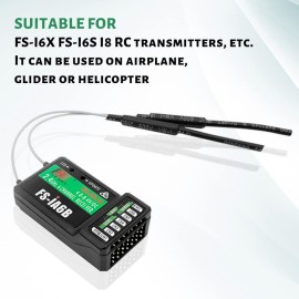 Flysky FS-iA6B Receiver 6-Channel 2.4G PPM Output with iBus Port Compatible Flysky FS-i4 FS-i6 FS-i6X FS-i10 Transmitter