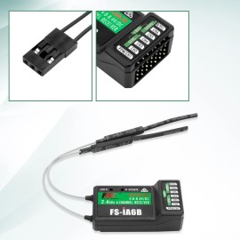 Flysky FS-iA6B Receiver 6-Channel 2.4G PPM Output with iBus Port Compatible Flysky FS-i4 FS-i6 FS-i6X FS-i10 Transmitter