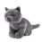 ZHONGXIN MADE British Short Cat Stuffed Animal - 11 inch Plush Toy Grey Cat, Soft Toy Cat for Kids (British Shorthair Cat 2)