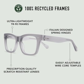 LOOK OPTIC Cosmo Reader - Stylish, Unisex, High Optical Quality Readers - Comfortable, Scratch Resistant Reading Glasses 3.00, Grey LOOK OPTIC Cosmo Reader - Stylish, Unisex, High Optical Quality Readers - Comfortable, Scratch Resistant Reading Glasses 3.00, Grey