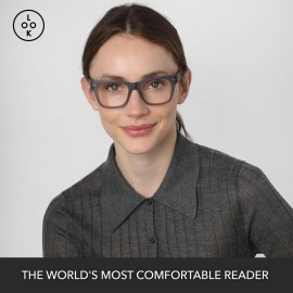 LOOK OPTIC Cosmo Reader - Stylish, Unisex, High Optical Quality Readers - Comfortable, Scratch Resistant Reading Glasses 3.00, Grey LOOK OPTIC Cosmo Reader - Stylish, Unisex, High Optical Quality Readers - Comfortable, Scratch Resistant Reading Glasses 3.00, Grey