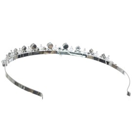 SAMKY Princess Rhinestone Crystal Bead Wedding Tiara Crown T1201