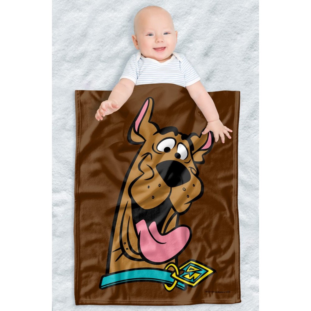 LOGOVISION Scooby Doo Lightweight Baby Blanket, 30X40, Scooby Happy Unisex for Infants Girls & Boys