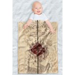 Harry Potter Lightweight Baby Blanket, 30X40, Folded Map Unisex for Infants Girls & Boys