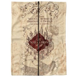 Harry Potter Lightweight Baby Blanket, 30X40, Folded Map Unisex for Infants Girls & Boys