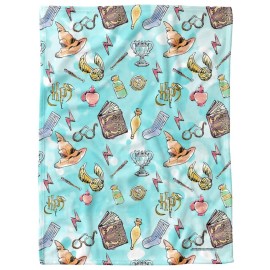 Harry Potter Lightweight Baby Blanket, 30X40, Water Color Pattern Unisex for Infants Girls & Boys