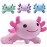 DYBFONO Axolotl Plush Toy, 10.8 Soft Cute Axolotl Stuffed Cotton Plush Pillow Kawaii Salamander Animal for Boys Girls Kids Gift (Pink)