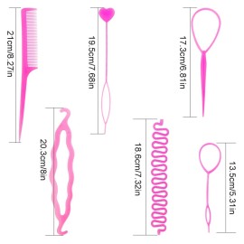 TCOTBE 2 Sets Topsy Tail Hair Accessories - DIY Braiding Tool Kit for Girls and Women, Updos, Ponytails, and French Braids TCOTBE 2 Sets Topsy Tail Hair Accessories - DIY Braiding Tool Kit for Girls and Women, Updos, Ponytails, and French Braids