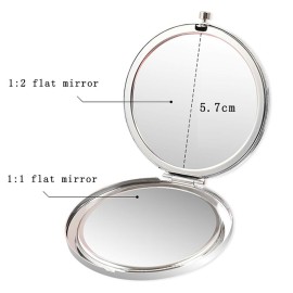 COFOZA 1973 50th Birthday Gifts for Woman Mom Wife Stainless Steel Compact Pocket Travel Makeup Mirror Inspiration Present Behind You All Your Mermories (Silver) COFOZA 1973 50th Birthday Gifts for Woman Mom Wife Stainless Steel Compact Pocket Travel Makeup Mirror Inspiration Present Behind You All Your Mermories (Silver)